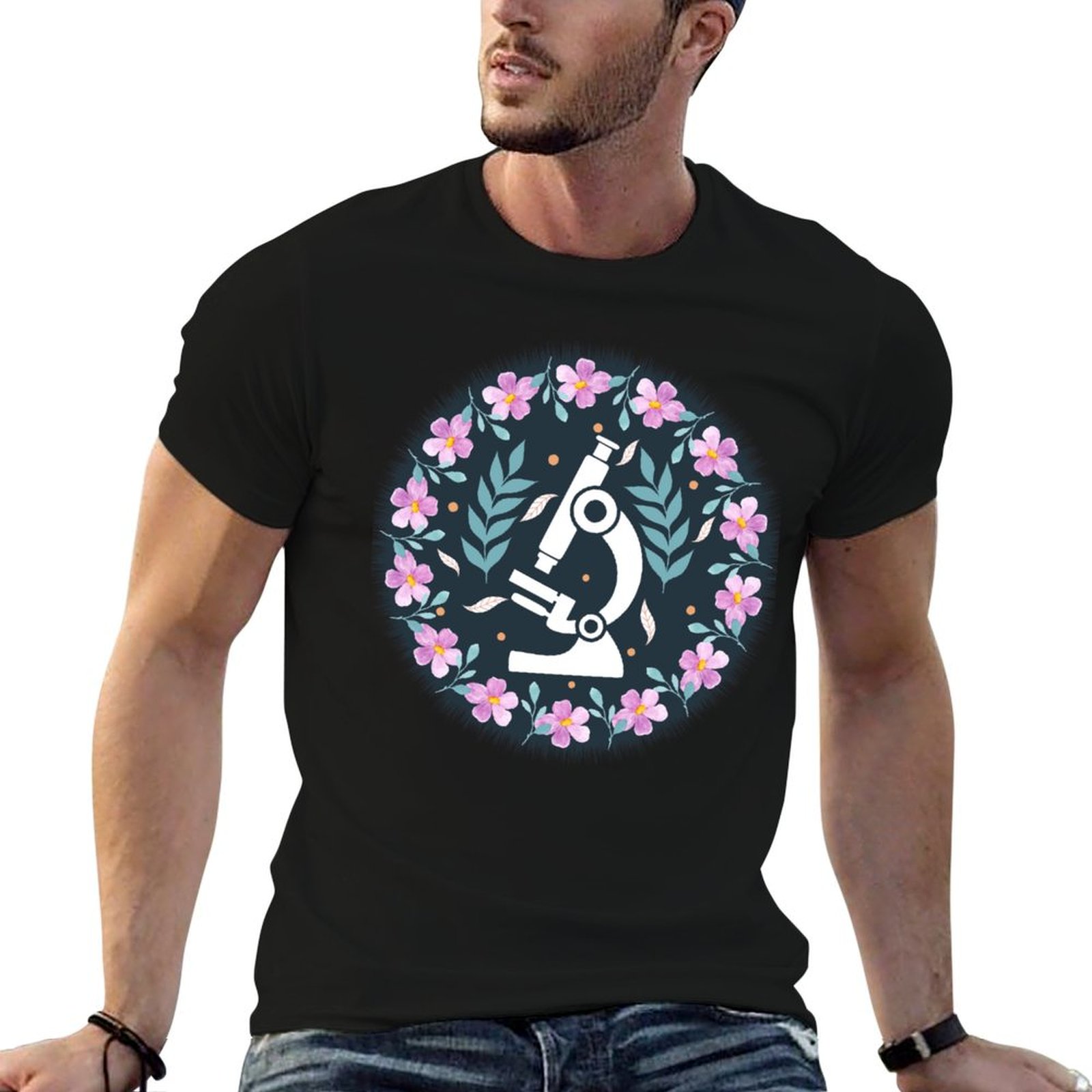 Medical Lab Scientist - Microscopio colorato Folk Microscope - T-shirt